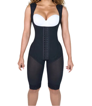 Hourglass Full Body Knee Lenth With Hooks Shapewear